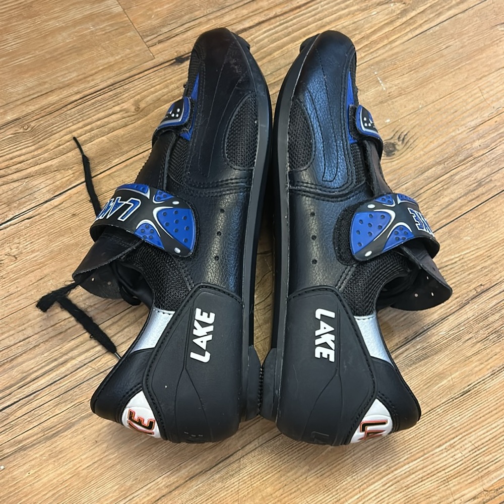 Lake Men’s Cycling Shoes Black/Blue Size 13.5